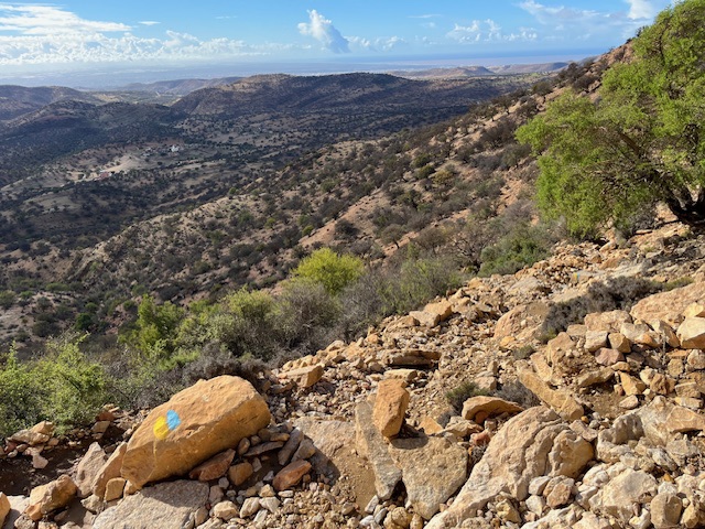 Turning back North..